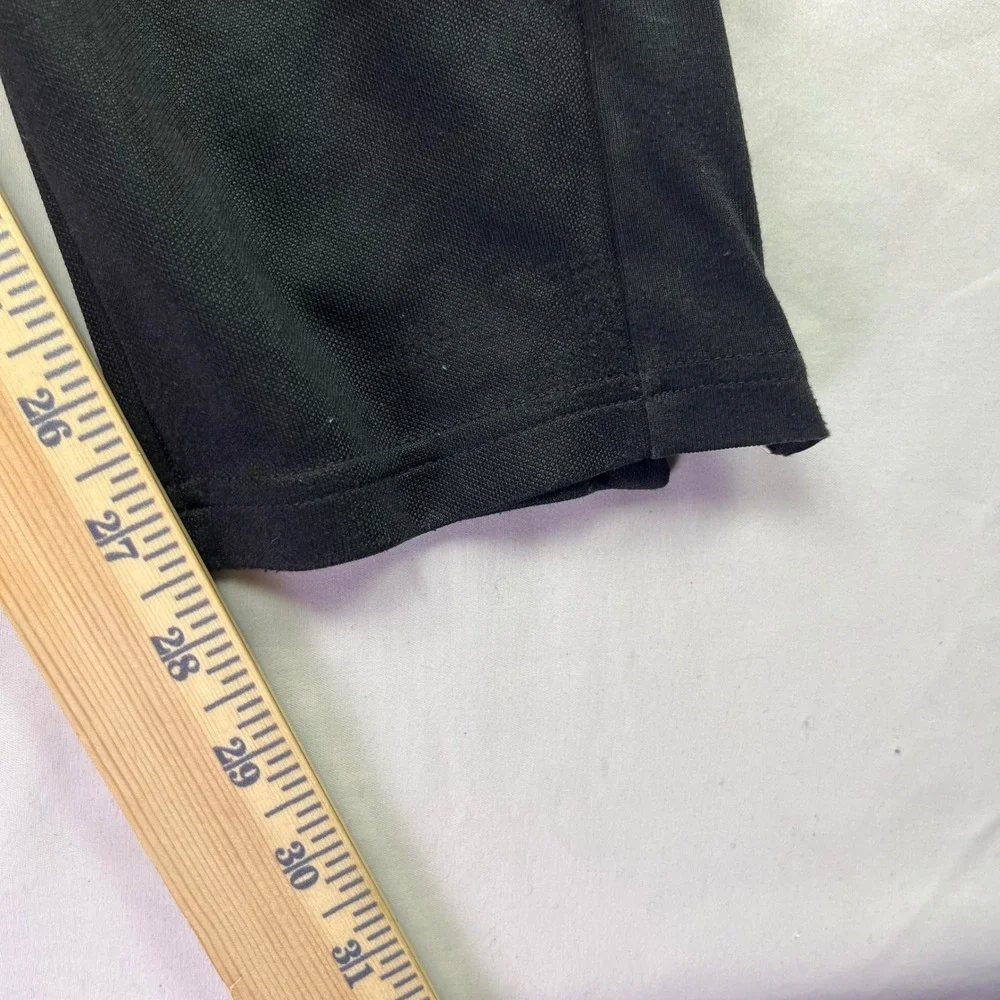Adidas Track Pants Black AEROREADY 3-Stripes Ankle Zip Mesh Panels Medium